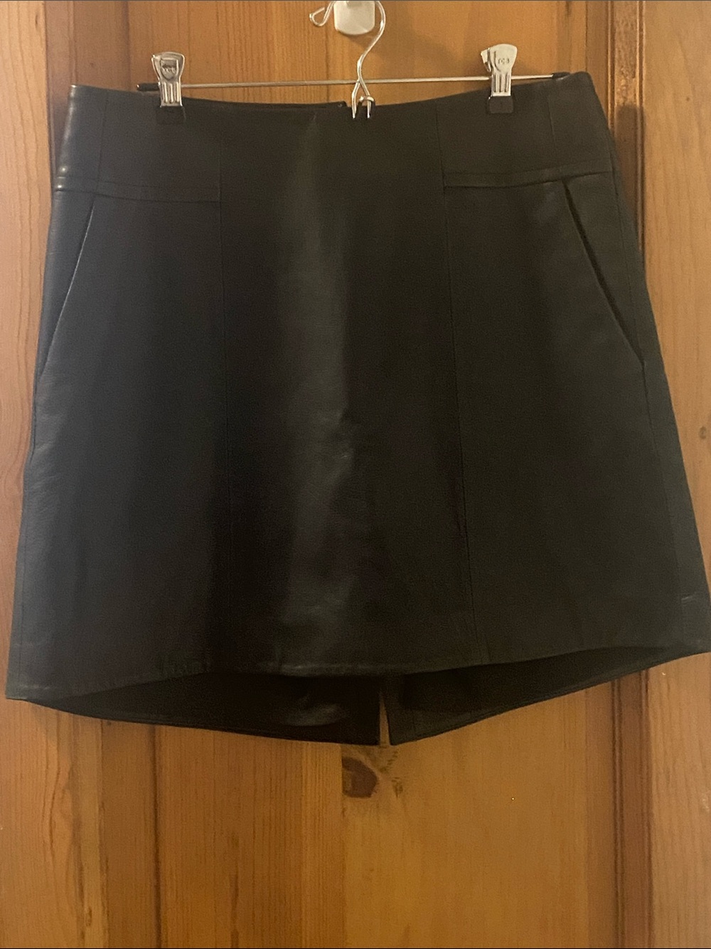 Theyskens’ Theory Collab Leather Mini Skirt